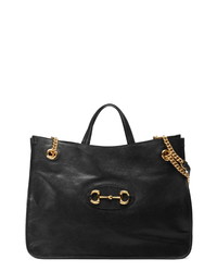 Gucci Large 1955 Horsebit Convertible Leather Tote