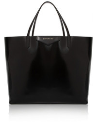 Givenchy Large Antigona Shopping Bag In Shiny Black Leather