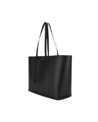 Saint Laurent Large Black Leather Shopper Tote Bag