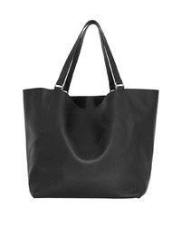 Burberry Large Embossed Crest Bonded Leather Tote