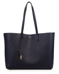Saint Laurent Large Leather Shopping Tote