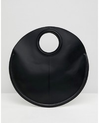 ASOS DESIGN Leather Circle Shopper Bag