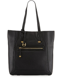 Halston Leather Northsouth Tote Bag Black
