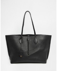 Whistles Leather Tote Bag In Black