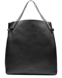 Jil Sander Leather Tote With Chain Straps