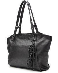 Henry Beguelin Leather Tote With Knotted Tassel