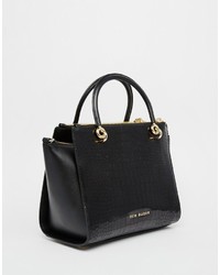 Ted Baker Leather Zip Detail Cross Body Tote Bag