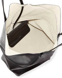 Loewe Lia Origami Leather Tote Bag Black