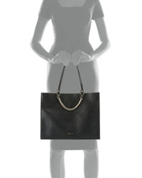 Furla Maggie Large Leather Tote Bag Onyx