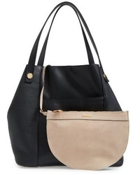 Louise et Cie Maree Leather Tote Black