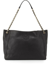 Tory Burch Marion Chain Strap Slouchy Tote Bag Black