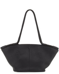 The Row Market Leather Braided Tote Bag