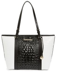 Brahmin Medium Crane Asher Leather Tote Black