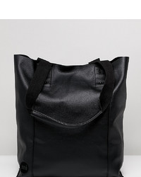 Mi-pac Mi Pac Tumbled Black Shopper Bag