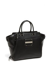 Milly Colby Leather Tote Extra Large Black