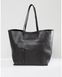 New Look Minimal Pocket Shopper Bag