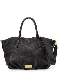 Marc by Marc Jacobs New Q Fran Leather Tote Bag Black