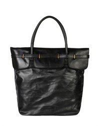 Officine Creative Brushed Leather Tote Bag