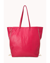 Forever 21 On The Edge Zippered Tote