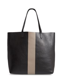Madewell Paint Stripe Transport Leather Tote