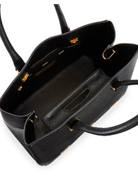 VBH Pandora Demi Leather Tote Bag Black