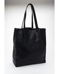 Forever 21 Pebbled Faux Leather Tote Clutch
