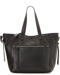 Isabella Fiore Plains Leather Tote Bag Black