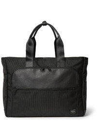 Porter Yoshida Co Leather Trimmed Piqu Tote Bag