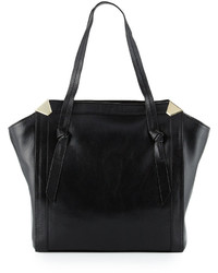 Foley + Corinna Portrait Leather Shopper Tote Bag Black