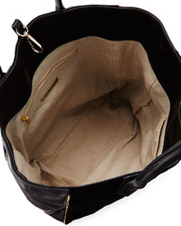 Lauren Merkin Reese Leather Combo Tote Bag Black