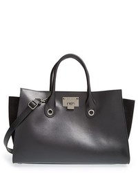 Jimmy Choo Riley Leather Suede Tote