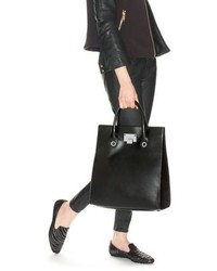 Jimmy Choo Rita Smooth Leather And Suede Tote Bag