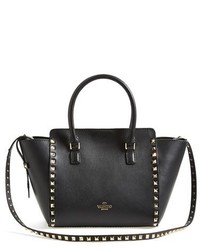 Valentino Rockstud Double Handle Leather Tote