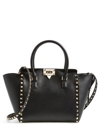 Valentino Rockstud Double Handle Leather Tote