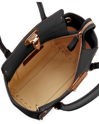 Valentino Rockstud Micro Leather Tote Bag Black