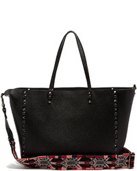 Valentino Rockstud Rolling Leather Tote