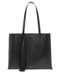 Saint Laurent Shopper Perforated Leather Tote