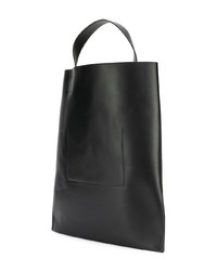 Jil Sander Navy Shopping Tote Bag