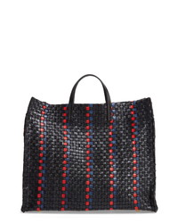 Clare V. Simple Woven Leather Tote