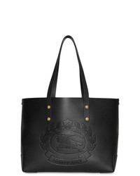 Burberry Small Embossed Crest Leather Tote