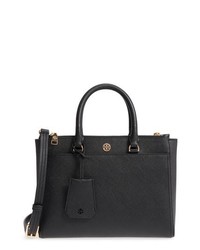 Tory Burch Small Robinson Double Zip Leather Tote