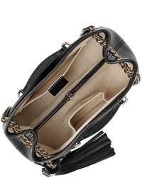 Gucci Soho Small Leather Tote Bag W Chain Straps Black