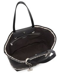 Tod's Stitch Detailed Medium Pebbled Leather Gypsy Tote