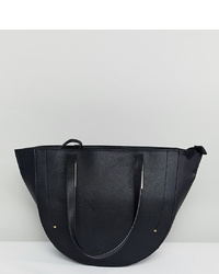 Accessorize Structured Winged Tote Bag In Black