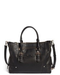 Sole Society Susan Faux Leather Tote Black