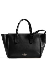 Valentino Tbc Double Handle Leather Tote