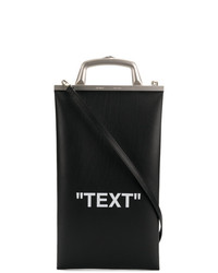 Off-White Text Market Tote Bag