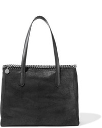 Stella McCartney The Falabella Faux Brushed Leather Tote Black