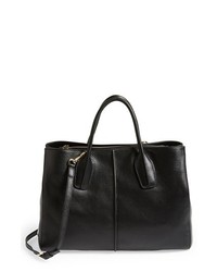 Tod's D Styling Lavoro Leather Tote Black