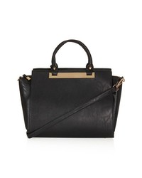 Topshop Plated Faux Leather Tote